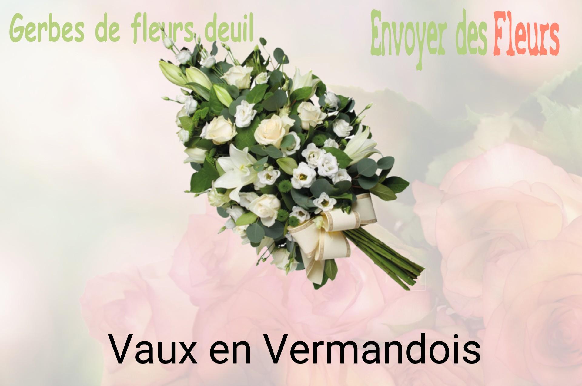 Gerbe de fleurs de deuil livrée à Vaux-en-Vermandois